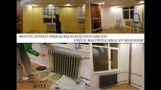 UYGUN MAALİYETLE EV YENİLEMEESKİ EVLER YENİLENSİN BOYAVOL1 [upl. by Uzia913]