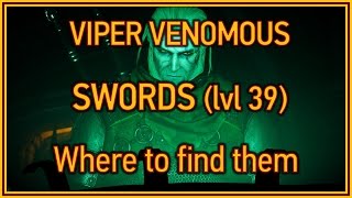 The Witcher 3 Wild Hunt Hearts of Stone  Viper Venomous Swords location [upl. by Stila]