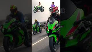 Zx10r vs R15❓shorts [upl. by Rainie]