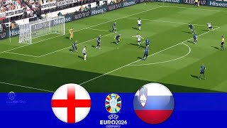 Inglaterra vs Eslovaquia  EUROCOPA 2024  eFootball PES 2021 [upl. by Airdnalahs]