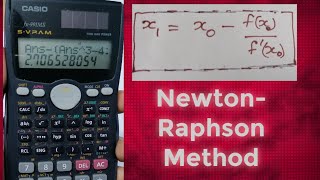 Newton Raphson method using calculator [upl. by Hyo]