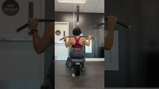 Wide grip lat pulldown exercise demo [upl. by Crosby]