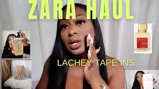 LACHEY TAPE IN HAIR EXTENSIONS FROM AMAZON  ZARA SHOPPING VLOG  ZARA HAUL  ZARA FRAGRANCES [upl. by Enahsed]