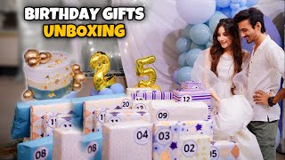 25 GIFTS ON 25TH BIRTHDAY UNBOXING 🤍 [upl. by Thynne686]