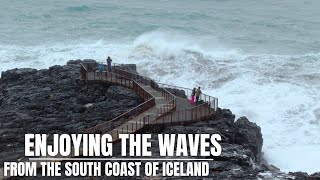 When Tourists Experience The Icelandic South Coast Waves  Something Happens [upl. by Bilicki697]