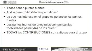 Roles en los grupos   UPV [upl. by Auqenaj403]