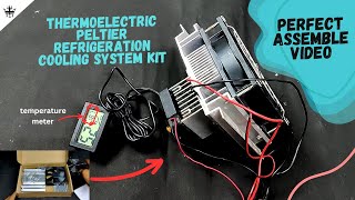 Assembling a Peltier Cooler Kit how to make peltier air conditioner peltier module viral [upl. by Adarbil553]