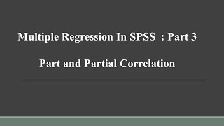 Part and Partial Correlation Hindi [upl. by Rist999]