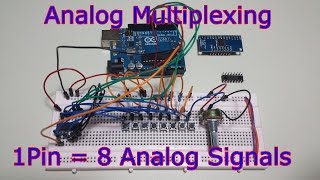 Ep54 Analog Input Multiplexing with the 74HC4051  8 Sensors on 1 Pin [upl. by Shanleigh]