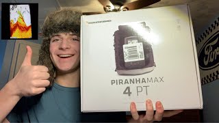 REVIEWING the Humminbird Piranhamax 4 pt FISH FINDER [upl. by Annelak]