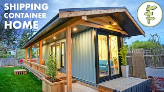 40ft Shipping Container Converted into Amazing Tiny House  Full Tour [upl. by Essa]