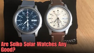 Are Seiko Solar Watches Any Good [upl. by Andras]