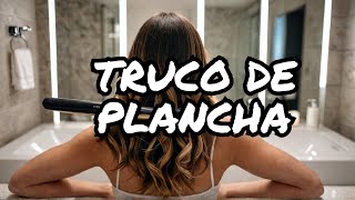 ¡Aprende cómo hago mis RIZOS con la plancha 🫢 shorts [upl. by Zehe]