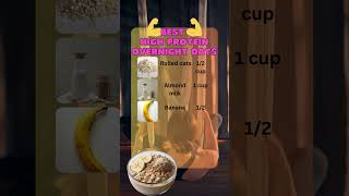 Best Overnight Protein Oats Everyday recipe recipe protein [upl. by Leuneb]