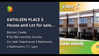 KATHLEEN PLACE 5 House and Lot for sale in Bacoor Cavite [upl. by Alberta]