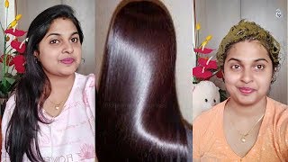 Get Smooth shiny Silky amp Long Hair In Only One Wash  Henna Hair Pack For Dry And Damaged Hair [upl. by Elga]