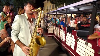 quotLITALIANOquot ciao Toto Cutugno Night Street Performance  Saxophone Cover Daniele Vitale [upl. by Batty]