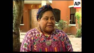 Interview with Guatemalan Nobel Prize Winner Rigoberta Menchu [upl. by Mita]