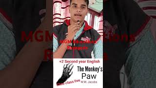 Monkeys PawMCQ questionplus two Arts 2nd year ODISHAChse class Odisha [upl. by Woolson972]