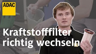 Kraftstofffilter wechseln So einfach gehts  Einfach Selber Machen  ADAC [upl. by Berey137]