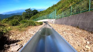 【4K60P】聖高原 サマーボブスレー スカイライダー 710m  2329ft Alpine Slide at Nagano Hijiri Plateau [upl. by Carolyn144]