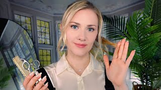 ✂️ Sleepinducing Haircut and Curling 💇🏼‍♀️ ASMR  Soft Spoken into Whisper [upl. by Secunda56]