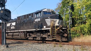 NS 595 Entering North End Perryville Wye Onto The Port Road Branch [upl. by Jezabella321]