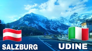 Driving from Salzburg to Villach and Udine Italy [upl. by Hausner]