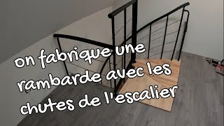 EP16💎 une rambarde pour lescalier hélicoïdal brico dépot [upl. by Suivatnad]