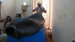 HOW TO CHANGE PRESSURE TANK BLADDER OF 500LITERS ELBI tagalog [upl. by Adham]