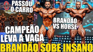 BRANDÃO ATROPELA GRINGOS E CAMPEÃO DO ROMÊNIA PRO GARANTIRÁ VAGA DO OLYMPIA HORSE DENTRO DO TOP 4 [upl. by Johnna424]