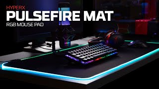 Customize Your Setup with the Pulsefire Mat RGB Mousepad  HyperX [upl. by Salomie]