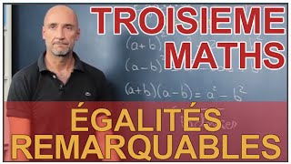 Les égalités remarquables  Maths 3e  Les Bons Profs [upl. by Remas]