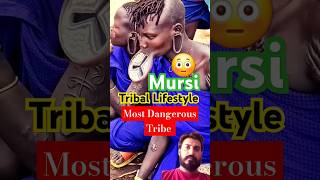 Most dangerous Tribe in the world Mursi Tribe africa tribal india usa shorts [upl. by Anoo531]