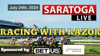 LIVE Horse Racing Handicapping  Saratoga  Delaware Park  Parx  Finger Lakes  Wed July 24th [upl. by Cristina]