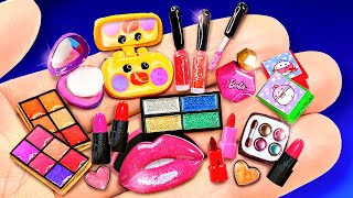 45 DIY Barbie Cosmetics for Doll small Makeup Neon Lipstick Rainbow Nail polish  MEGA COMPILATION [upl. by Hume]