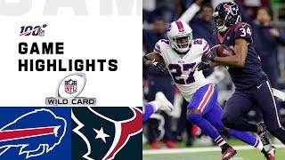 Bills vs Texans Wild Card Round Highlights  NFL 2019 Playoffs [upl. by Kirat602]