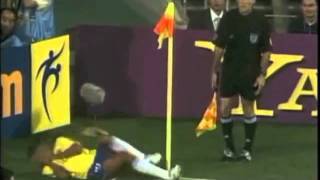 Rivaldo acting fail  World Cup 2002 Oscar winning performance [upl. by Sibelle170]