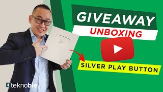 🤩 Giveaway Unboxing Youtube Silver Play Button Digimaru Seminar Bisnis Online Video Marketing [upl. by Stedmann232]