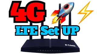 How to Setup DLink 4G LTE router in 1 Minute [upl. by Aspasia]