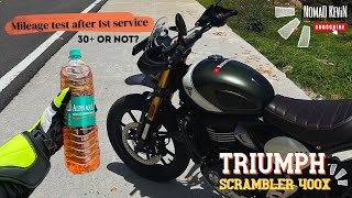 TRIUMPH Scrambler 400x mileage Test  Shocking result [upl. by Carmela]