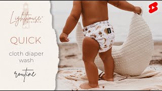 Quick Cloth Diaper Wash Routine [upl. by Theadora16]