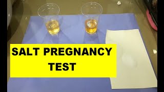 SALT PREGNANCY TEST  ONLY 2 MINUTE  SIMPLE TEST EVER [upl. by Marcelle787]