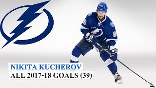 Nikita Kucherov 86 All 39 Goals of the 201718 NHL Season [upl. by Betteann28]