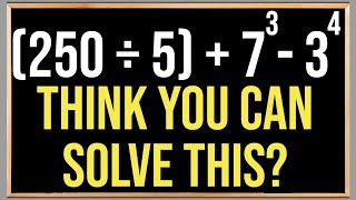 Can You Solve This Math Problem [upl. by Gabby]