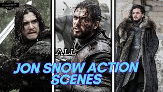 Game of Thrones All Jon Snow Action Scenes [upl. by Vareck]