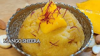 Mango Sheera  Akshaya Tritiya special PRASAD Recipe sooji mango sheera  आंब्या चा शिरा [upl. by Mellette]