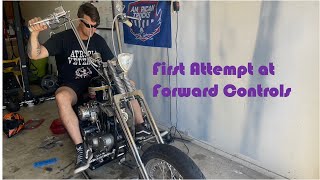 Forward Controls Part 1  1974 Ironhead Chopper [upl. by Nrev]