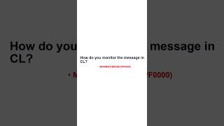 How do you monitor the message in CL AS400 IBM i [upl. by Colly57]