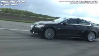 HD Jaguar XFR vs BMW M5 M5BOARDcom [upl. by Buonomo]